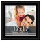 17x17 Frame with Mat - Black 20x20 Frame Wood Made to Display Print or Poster Measuring 17 x 17 Inches with Black Photo Mat